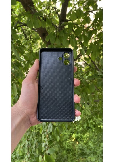 Samsung Uyumlu Galaxy A07 Yılan Desenli Kabartma Dokulu Kılıf Kiremit