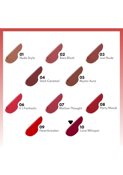 Cosmetics Hydramoist Lipgloss Nemlendirici Dudak Parlatıcısı - 10 Love Whisper - Bordo Diğer