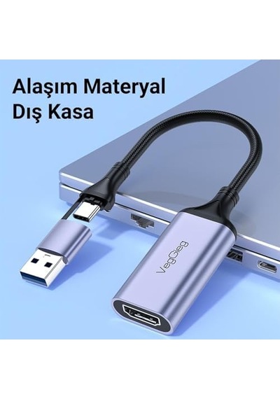 1080p 60hz Hdmı Video Capture Card Usb 3.0 Ve Type-c Görüntü Yakalama Kartı