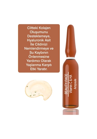 Beauty Face Vitamin C Ha Ampul Serum 6 x 2 ML