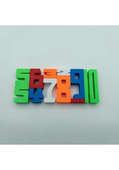 3d Montessori Sayı Blokları Okul Öncesi Eğitici Oyuncak