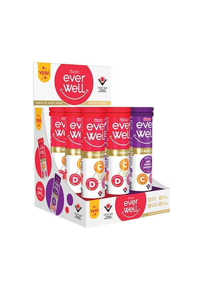 Everwell Tanışma Paketi - Mix Efervesan Tablet Çeşitleri - 607.5 Gram - 9 Adet 135 Tablet