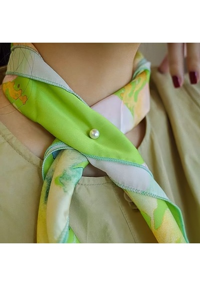 3 Adet Beyaz İncili Rozetli Yaka Ve Hırka Sabitleyici Pin Dikişsiz