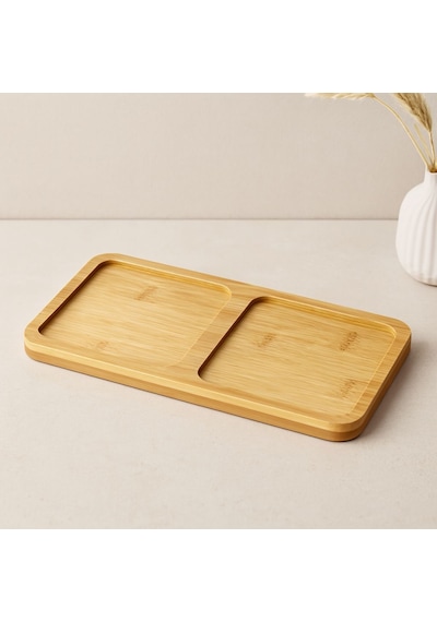Bambu 2 Bölmeli Yağdanlık Altlığı 20x10x0.8 Cm Renkli