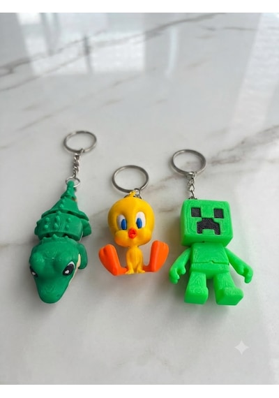 3'lü Set Eklemeli Hareketli 3d Tasarım Anahtarlık Timsah, Kuş Ve Piksel Blok Karakter Figürlü 3'lü Set Eklemeli Hareketli 3d Tasarım Anahtarlık Timsah, Kuş Ve Piksel Blok Karakter Figürlü Sarı - Yeşil 3'lü Set Eklemeli Hareketli 3d Tasarım Anahtarlık Timsah, Kuş Ve Piksel Blok Karakter Figürlü 3'lü Set Eklemeli Hareketli 3d Tasarım Anahtarlık Timsah, Kuş Ve Piksel Blok Karakter Figürlü Sarı - Yeşil