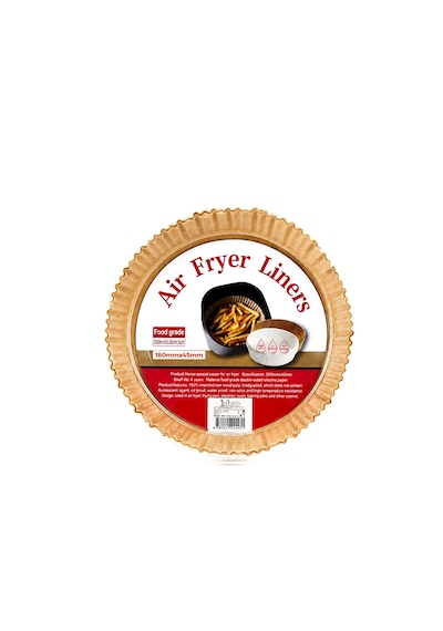 50pcs Yuvarlak Taban: 16cm - Kenar: 4.5cm Air Fryer Pişirme Kalıp Kağıt 5492 Çr