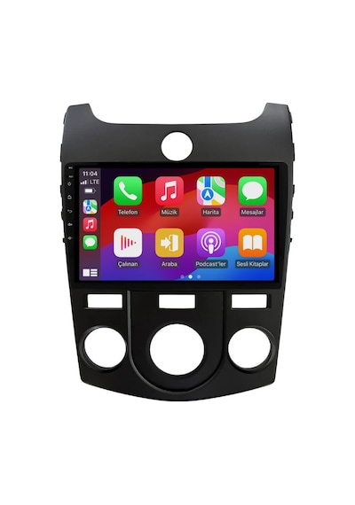 Kia Cerato Araç Multimedya Android Ekran Carplay Navigasyon Double Teyp 4+64 9" 08-13 Black Blueway