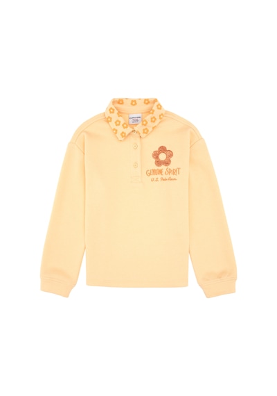 U.s. Polo Assn. Kız Çocuk Yavruağzı Sweatshirt 50317914-vr053 Yavruagzı