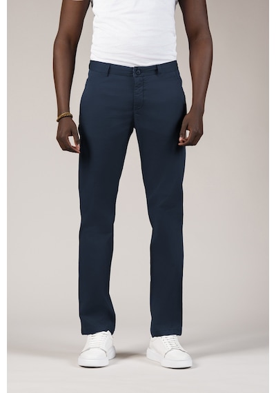 Akçaylar Regular Fit Pamuklu Büyük Beden Yazlık Chino Pantolon Lacivert