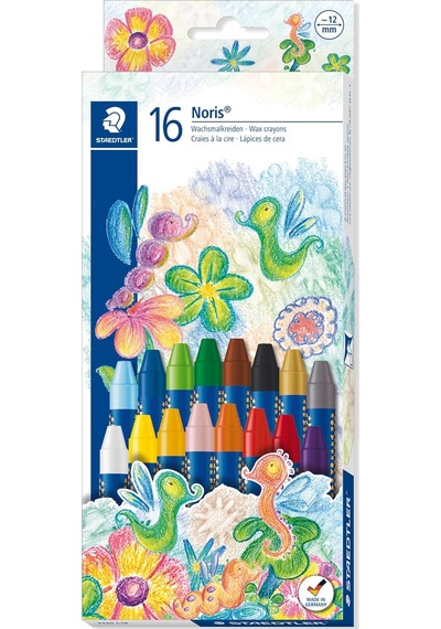 C16 Noris Clup Pastel Boya Stars 16 Lı Çok Renkli