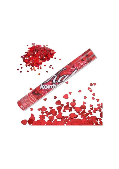 Konfeti Güllü Kalpli 30cm. Yetişkin