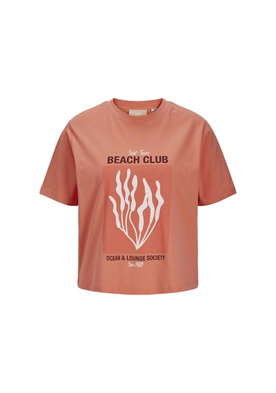 Jack & Jones Jjxx Jxsally Reg Oneck Ss Tee Yavruağzı Kadın Kısa Kol T-shirt 000000000101961820 Pembe