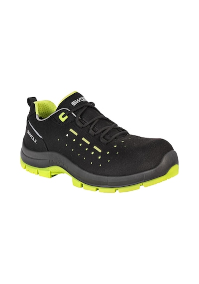 Swolx Suet Microfiber-s1 Unisex İş Güvenliği Ayakkabısı Combo-x-110 Siyah Combo-x-110 Siyah