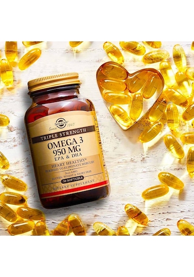 Solgar, Omega-3, Epa & Dha, Triple Strength, 950 Mg, 100 Softgels