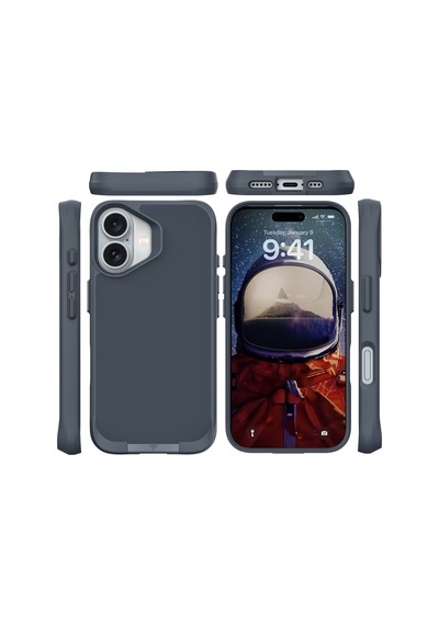 Bix Apple Uyumlu iPhone 16 Plus Vortex Magsafe Kılıf Stand Özellikli 3x Korumalı Mikro Fiber İç Yüzey Lacivert Lacivert Bix Apple Uyumlu iPhone 16 Plus Vortex Magsafe Kılıf Stand Özellikli 3x Korumalı Mikro Fiber İç Yüzey Lacivert Lacivert