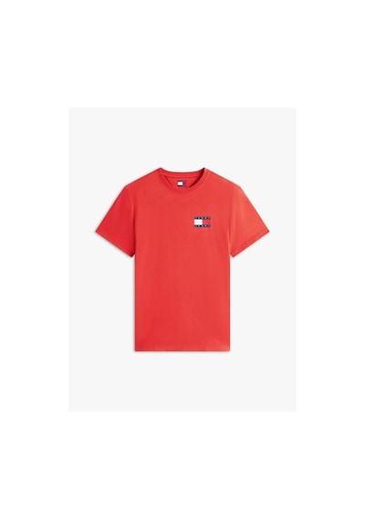 Tommy Hilfiger Tjm Slım Essentıal Flag Tee Ext Erkek Kırmızı T-shirt - Dm0dm20740-12816 Siyah