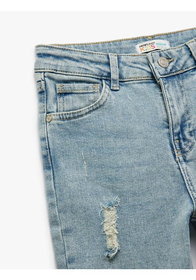 Koton Pamuklu Cepli Yıpratılmış Detaylı Denim Şort Açık İndigo 5skb40005td Açık İndigo Koton Pamuklu Cepli Yıpratılmış Detaylı Denim Şort Açık İndigo 5skb40005td Açık İndigo