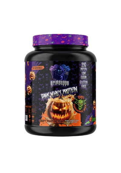 Grimsupps Dark Whey Protein Tozu 528g - Creepy Pumpkin Cream - 25g Protein Balkabağı