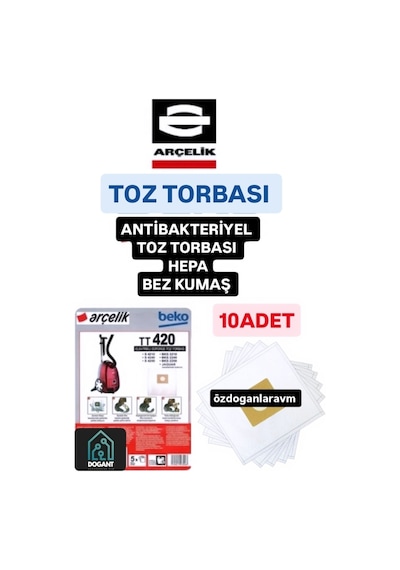 Arçelik Uyumlu S4210 -s4240 Süpürge Toz Torbası 10 Adet