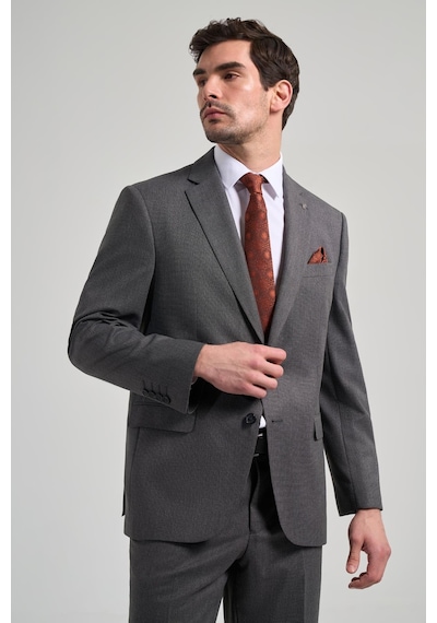 İmza Kendinden Desenli Bez Ayağı Mono Yaka Tam Astar Esnek 4 Drop Comfort Fit Takım Elbise 1001250169 Füme İmza Kendinden Desenli Bez Ayağı Mono Yaka Tam Astar Esnek 4 Drop Comfort Fit Takım Elbise 1001250169 Füme