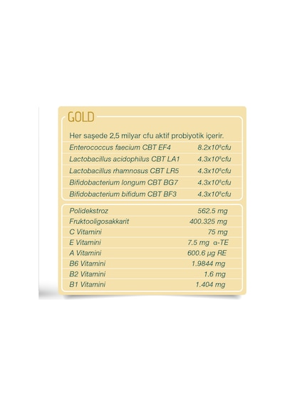 Nbl Probiotic Gold 20 Saşe