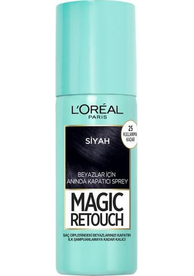 L'Oréal Paris Magıc Retouch Beyaz Dipleri Kapatıcı Sprey - Sıyah