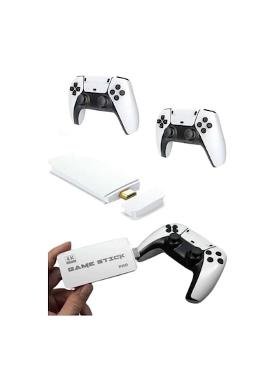Mey İthalat Yeni Nesil 3d 4k 2000 Oyunlu Game Stick Oyun Konsolu Çift Konsol 67823965