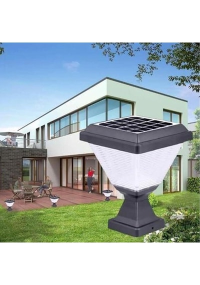Cata Ct-7315 Solar Bahçe Set Üstü Armatür Lambası 30w Dış Mekan Aydınlatma 6500k Beyaz Işık