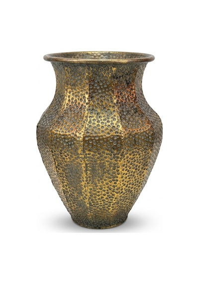 Panalı Pnl-mg89 M Metal Dekoratif Saksı 41,5 X 32 Cm Eskitme Gold