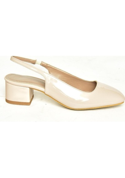 Fox Shoes U404603508 Bej Rugan Alçak Topuklu Kadın Ayakkabı Bej