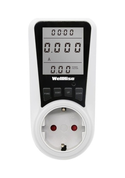 Wellhise Pm004 + 16A 3680 W Wattmetre Elektrik Tüketimi Ölçer