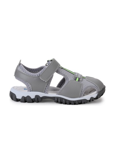 Kiko Kids Erkek Çocuk Sandalet Arz 2399 Açık Gri