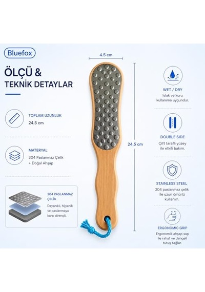 Törpüsü 2 Değiştirilebilir Başlıklı Nasır Ve Sertleşmiş Deri Temizleyici Ergonomik Tasarım