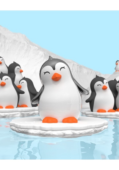 Metalmorphose Penguen Anahtarlık
