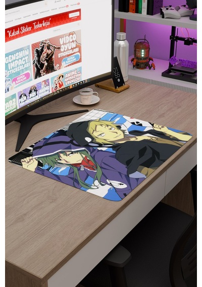 Kagerou Project Kaymaz Dikişli Kauçuk Oyuncu Mousepad V1 - 48x40 Xl Gaming Mouse Pad Fare Altlığı