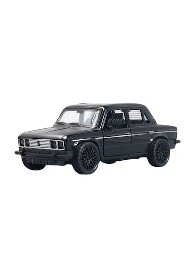 Metal Oyuncak Araba Lada Vaz 2107 Açılabilir Kapı Ve Kaput Detaylı Klasik Maket Araba 12.5 Cm Siyah Çok Renkli