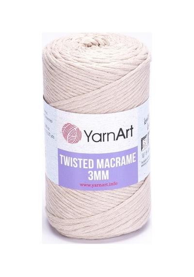 El Örgü İpi Twısted Macrame 3mm, 753, 4x250 Gr