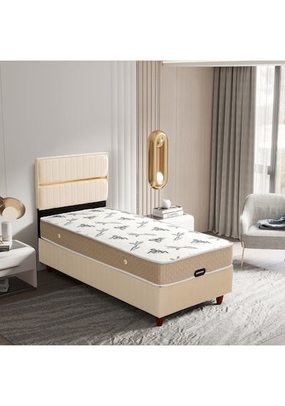 Tek Kişilik Stil Comfort Yatak Baza Başlık Seti 3 Ü Bir Arada Konuma Özel Teslimat 90 x 190 CM