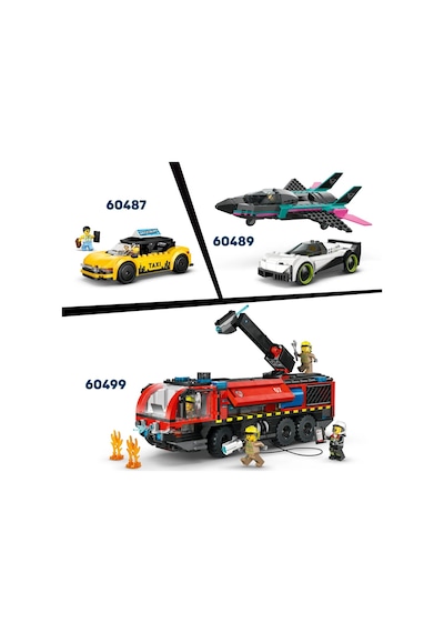 LEGO® City Havaalanı ve Uçak 60502 - 6 Yaş ve Üzeri Çocuklar İçin Yaratıcı Oyuncak Yapım Seti (887 Parça)
