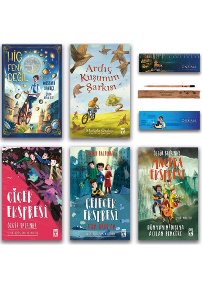 İlk Genç Timaş Hiç Fena Değil - Ardıç Kuşunun Şarkısı - Çiçek Gelecek Macera Ekspresi Set 5 Kitap