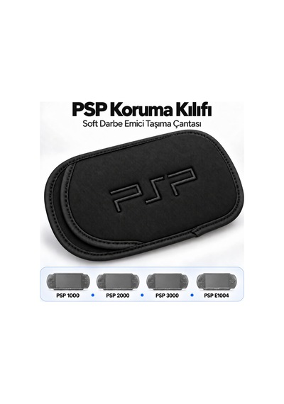 Psp Kılıf Darbe Emici Taşıma Çantası 1000 2000 3000 E1004 Uyumlu