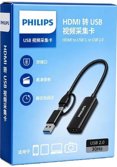 Sh Philips Swr1650f/93 Hdmı To Usb-c / Usb 2.0 Full Hd Görüntü Yakalama Kartı Video Capture Card Najmaddin