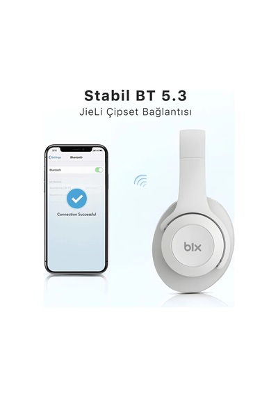 Bıx Bh2-ıg Buz Grisi Souncraft Bh2 Katlanabilir Kablosuz Kulaklık