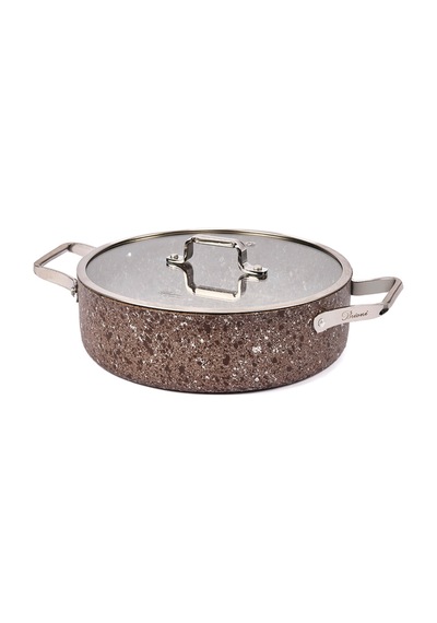 Brioni Stone Age Terra 7 Parça Tencere Seti Sht-11101 Kahverengi