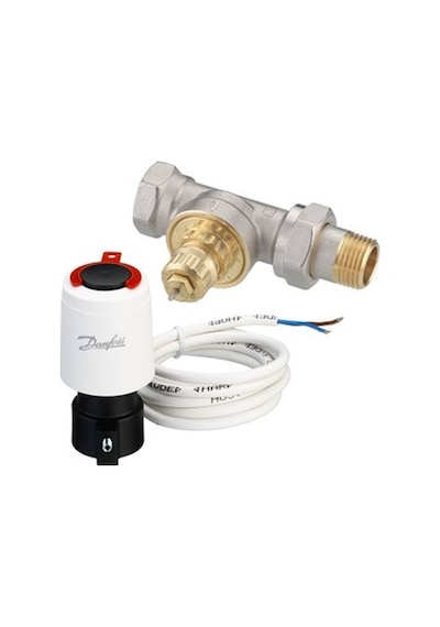 Danfoss 2 Yollu Kontrol Vanası Dn 15 Ve Termal Vana Motoru