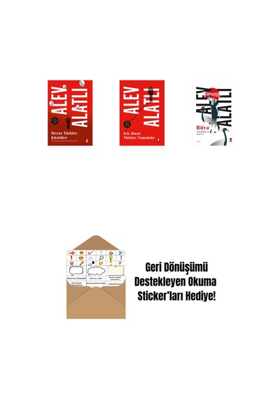 Beyaz Türkler Küstüler + O.k. Musti Türkiye Tamamdır + Schrödinger İn Kedisi 2 - Rüya + Okuma Sticker'ları