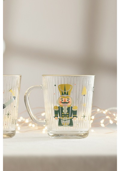 Rakle Magical Christmas Optik 2'li Kupa Seti 360 Cc Renkli