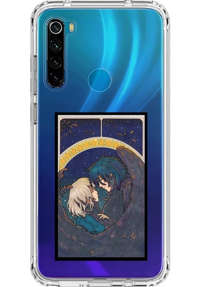 Xiaomi Redmi Note 8 Uyumlu Şeffaf Kılıf Howls Moving Castle 3 Tasarımlı