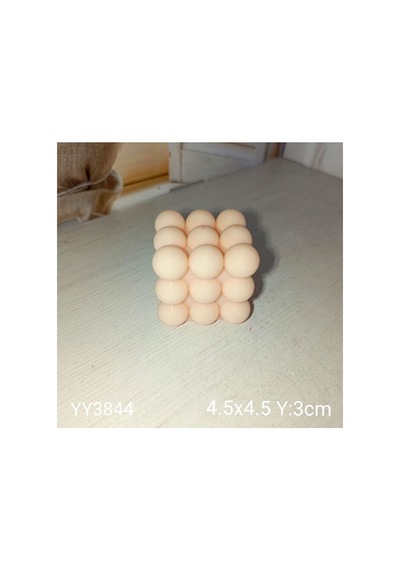 Yy3844 - Bubble Mumluk 4.5x4.5x3 - Silikon Kalip, Yy3844, Silikon