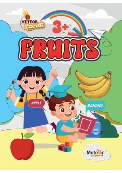 Fruıts Meyveler Türkçe İngilizce Boyama Kitabı - Pmvp-645792